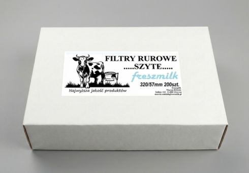 Pudełko Filtry rurowe szyte 320/60 - wkłady do dojarek